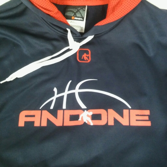 AND1 basketball hoodie size large - Picture 5 of 5